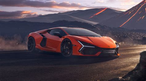 Orange Lamborghini Revuelto Car 4k 5k Hd Cars Wallpapers Hd