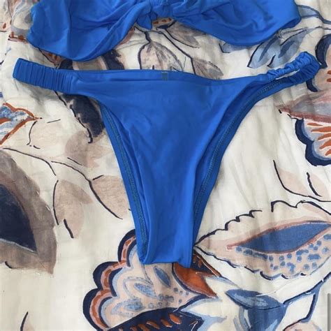 Vitamin A Zuri Cerulean Blue Ecolux Bikini Top And Depop