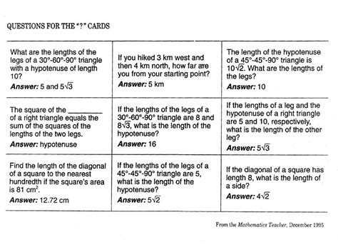 Pythagorean Theorem Game Teaching High School, High School Math, Math ...