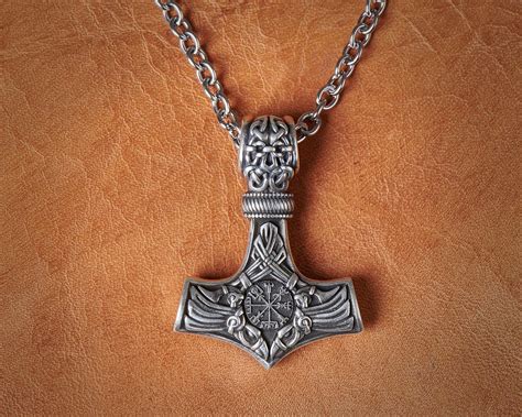 Baldur Jewelry Collar Con Colgante De Martillo De Thors Mj Lnir