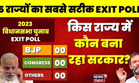 Exit Poll 2023 5 में से 4 राज्यों में हैरान करने वाले हैं Exit Poll के आंकड़े Rajasthan Mp