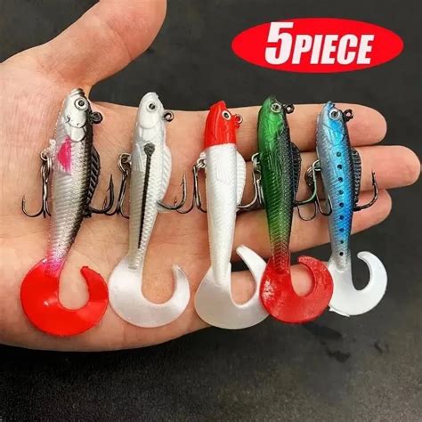 Isca Macia Para Pesca De Robalo Swimbait Artificial Cauda Cabe A Do