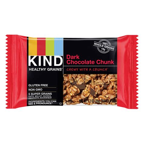 Kind Healthy Grains Bars Dark Chocolate Chunk Granola Bars Oz