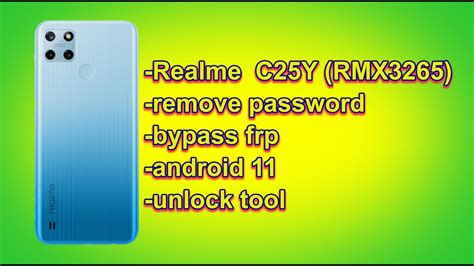 Realme C Y Rmx Remove Password Bypass Frp Android