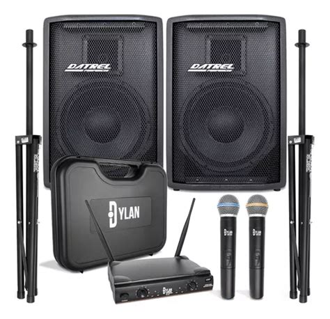 Kit Caixa Som Ativa Passiva Falante 10 400w Usb Bt Completo Frete grátis