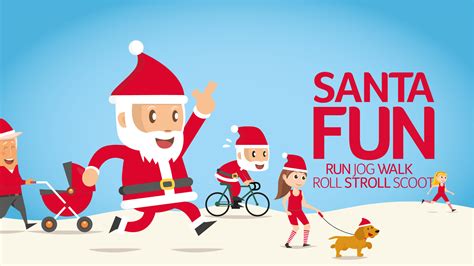 Santa Fun Run Guernsey With Kids