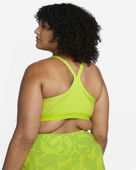 Nike Indy Womens Light Support Padded V Neck Sports Bra Plus Size