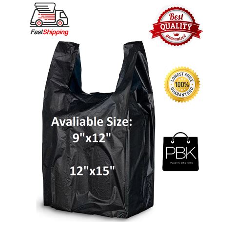 High Quality Black Singlet Bag Thick Handle Bag Beg Plastik Tebal