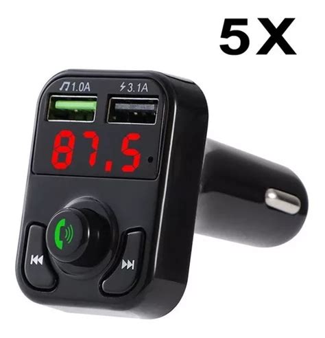 Bluetooth Transmisor Fm Cargador Manos Libres Micro Sd Pz Env O Gratis