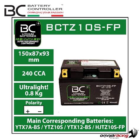 Batteria Ytz S Litio Safe Shipping Americanprime Br