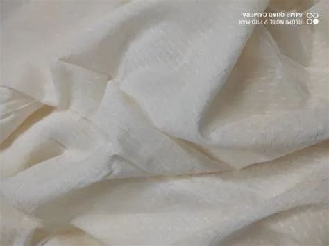 Viscose Butta Fabrics White At Rs Meter In Surat Id