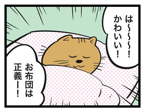 【漫画】自ら布団に入ってグッスリ眠る猫の姿に悶絶 「布団と猫は最強コンビ」「癒しの寝顔」｜まいどなニュース