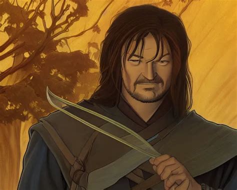 Portrait Of Boromir In Lord Of The Rings Natural Stable Diffusion