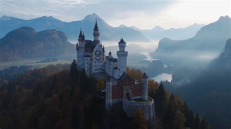 Wallpaper Neuschwanstein castle, Bavaria, Germany, Tourism, Travel ...