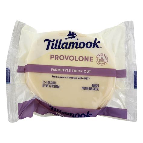 Tillamook Cheese Provolone Smoked Farmstyle Thick Cut Main