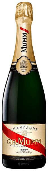 G H Mumm Cordon Rouge Cuvée Privilège Brut Champagne Vivino US