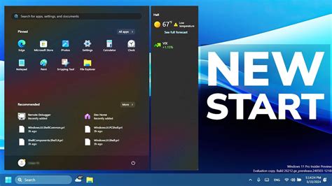 New Start Menu Coming To Windows 11 24H2 YouTube