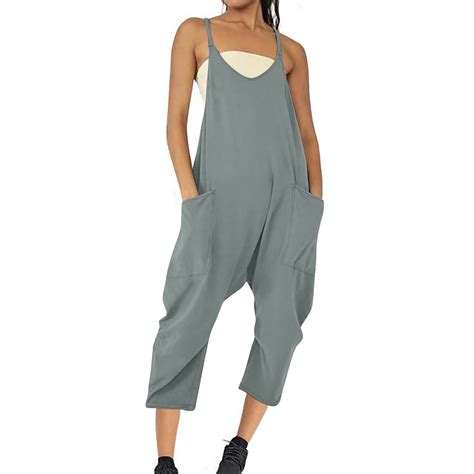 Aoksee Summer Jumpsuits For Women 2024 Vacationwomens Pant Jumpsuit Fashion Women Casual Cold