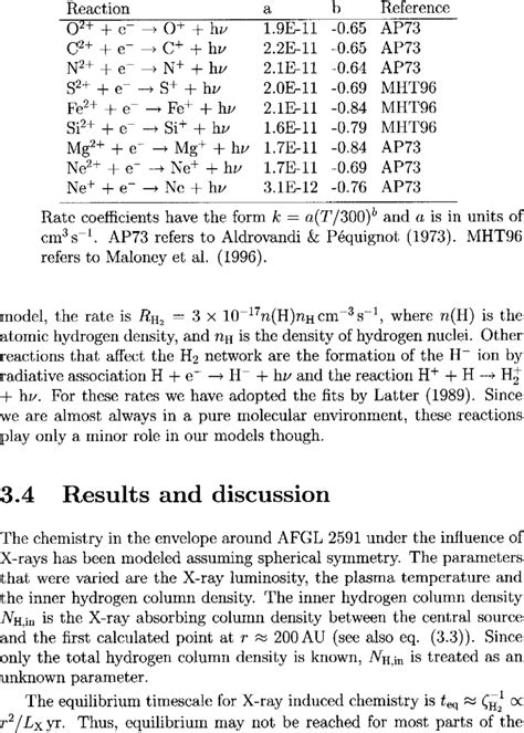 2 Electronic Recombination Reactions Download Table