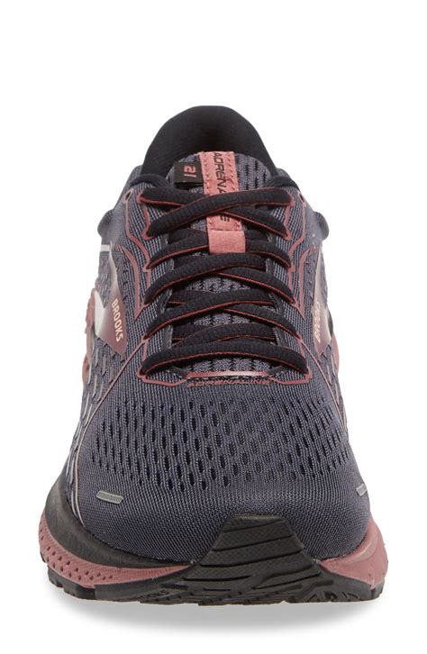 Brooks Adrenaline Gts Running Shoe In Black Blackened Pearl At