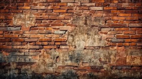 The Weathered Texture Of An Ancient Brick Wall Background Brick