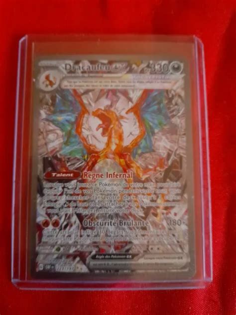 CARTE POKÉMON SECRÈTE Alternative Dracaufeu EX 223 197 EV03 Flammes