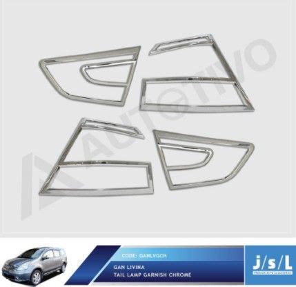 Nissan New Grand Livina Tail Lamp Garnish Chrome Garnis Lampu Belakang