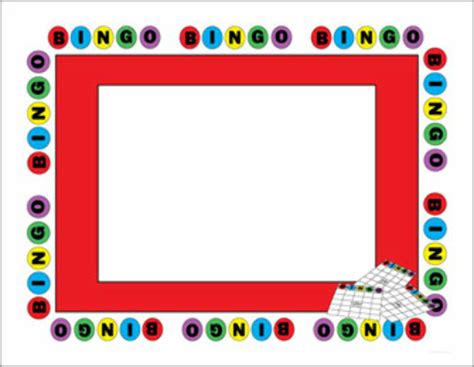 Printable Bingo Clip Art Borders