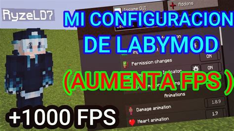 MI CONFIGURACION DE LABYMOD 1000 FPS FPS BOOST YouTube