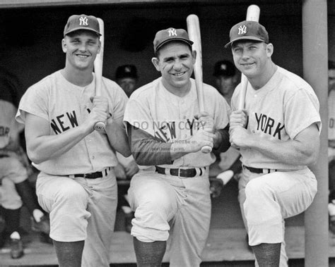 Mickey Mantle Yogi Berra And Roger Maris New York Yankees Etsy New