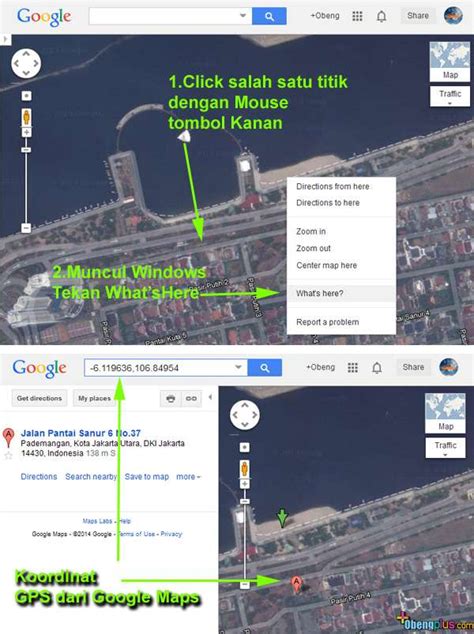 CARA MELIHAT DAN MEMUNCULKAN TITIK KOORDINAT DI GOOGLE MAPS PC YouTube