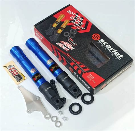 Scarlet Racing Bottom Tabung Shock Depan Variasi Motor Satria Fu 150