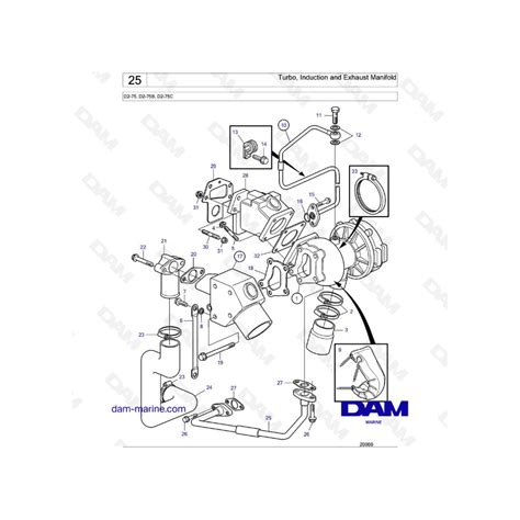 Volvo Penta D D B D C Turbo Induction And Exhaust