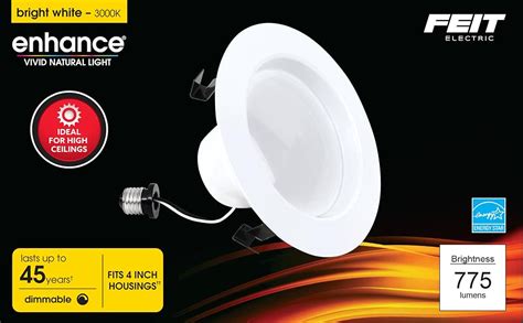 Feit Electric Inch Led Recessed Lighting Retrofit Downlight Pre