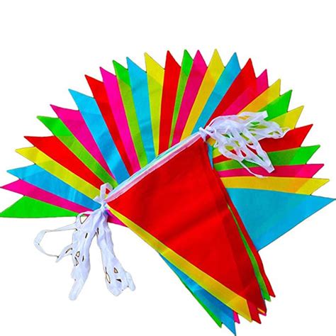 AKINA SAVE 15 Flag 10 meter 20cm x 33cm Nylon Colour Triangle Flag Line ...