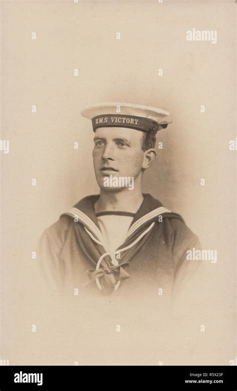 Vintage Photographic Postcard Of A British Royal Navy Sailor From Hms