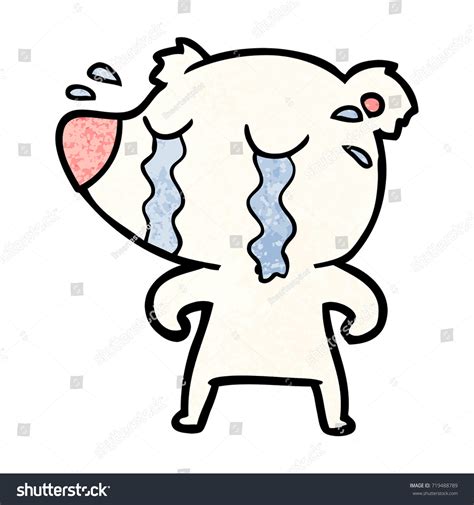 Sad Little Polar Bear Cartoon Stock Vector (Royalty Free) 719488789 ...