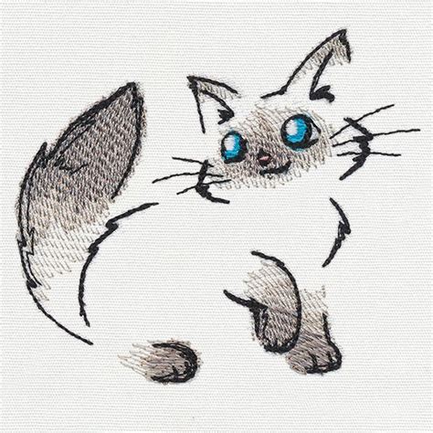 Fluffy Kitty Urban Threads Unique And Awesome Embroidery Designs