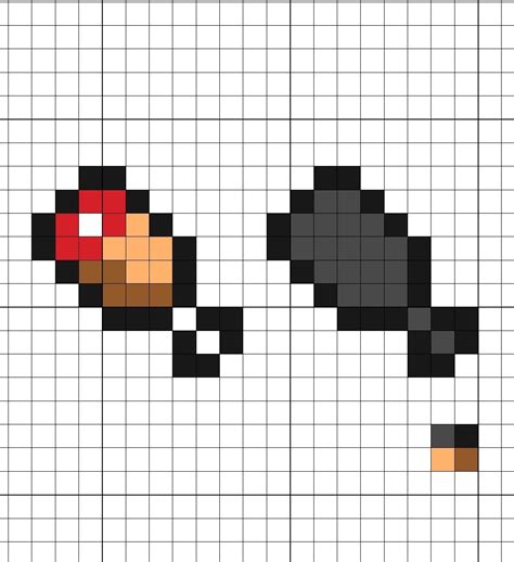 マイクラアイテム ドット絵 】 満腹ゲージ 《 アイロンビーズ クロスステッチ 図案 》 Laula Beads クロスステッチ