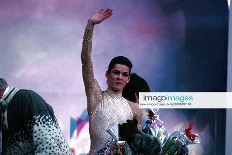 Nancy Kerrigan in the Kiss-N-Cry booth during the XVll Winter Olympic ...