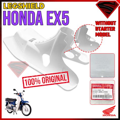 100 ORIGINAL HONDA EX5 EX5 DREAM LEGSHIELD LEG SHIELD RUBBER FRONT