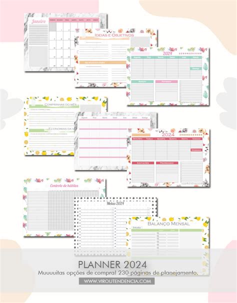 Planner Para Imprimir Muuuitas Op Es De Planners Digitais Para