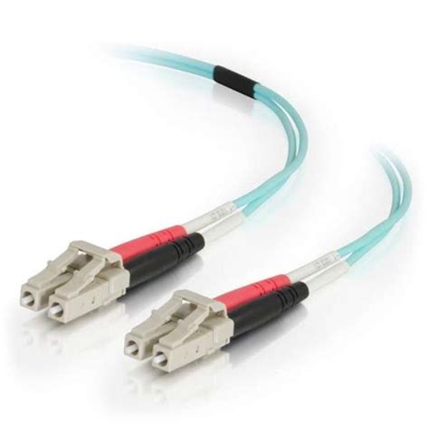 50M DUPLEX PVC FIBER LC/LC 50/125 OM4 AQUA CABLE (01142)