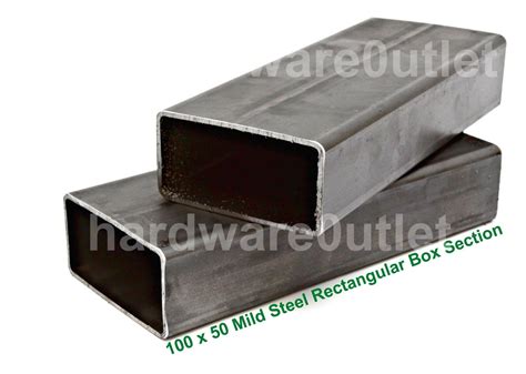 Mild Steel Rectangle Box Section Rectangle Tube 5 Sizes And 6 Lengths Available Ebay