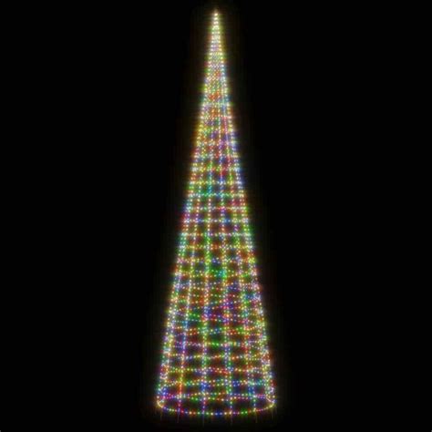 Christmas Tree Light On Flagpole Leds Colorful Vidaxl Ebay