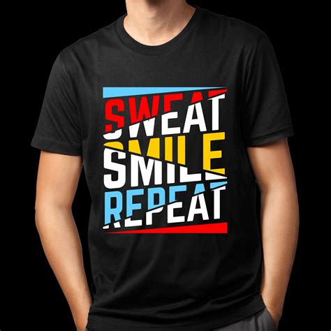 Sweat Smile Repeat Svg Workout Svg Quote Svg Motivational Etsy