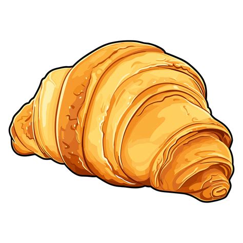 Croissant Sticker Illustrations Tasty Croissants 26721273 PNG