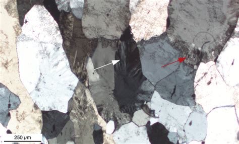 Photomicrograph Of Blocky Anhedral To Subhedral Quartz Crystals Of The Download Scientific