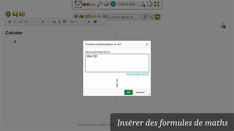 Tuto Qcmcam Inserer Des Formules Youtube