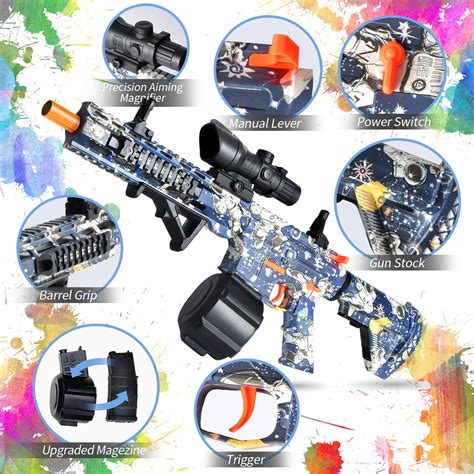 Buy Oenlol Gel Ball Blaster Orby Gun Semi Auto Shooting Mode Outdoor